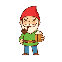 Gnome with beer
