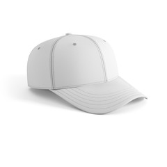 white empty baseball cap