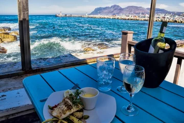 Crédence de cuisine en verre imprimé Afrique du Sud Afrique du Sud, plat de poisson