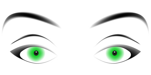 hypnotizing green eyes