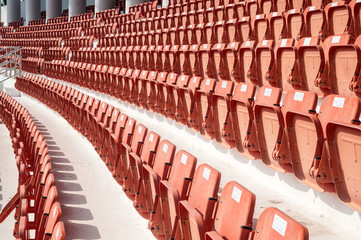 Stadium seats.