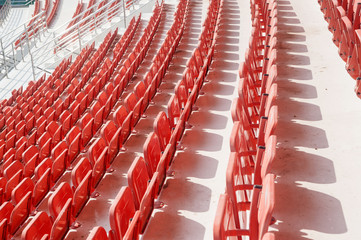 Stadium seats.