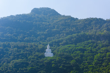 White Buddha statue