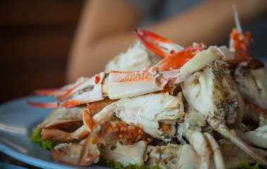 steamed crab