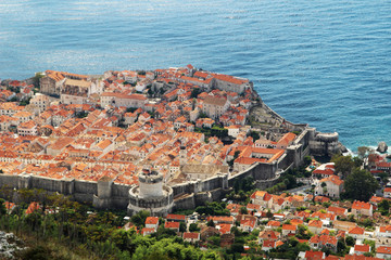 View of old town of Dubrovnik, Croatia 
