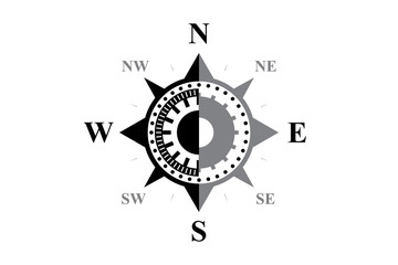 Siyah Pusula, Beyaz Zemin Üzerinde 