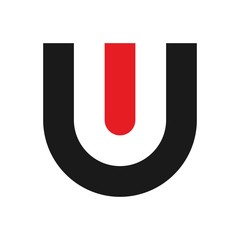 letter u and i logo vector. © gerilya