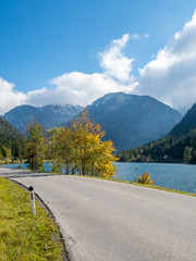 Landscape view along road in Germany