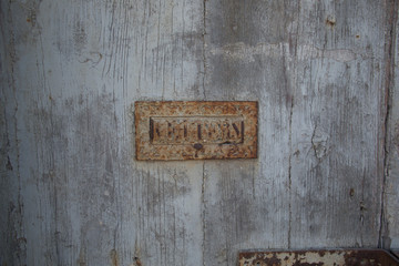 Texture of old letterbox
