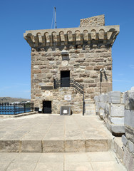 La tour de France du château Saint-Pierre à Bodrum en Anatolie