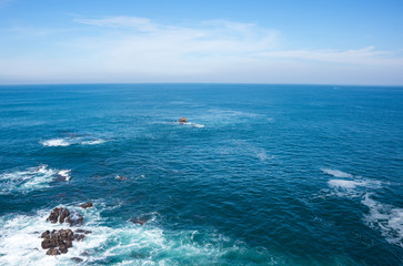 The coast of Atlantic ocean