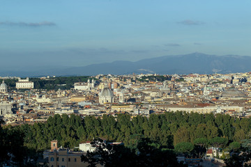 Fototapeta na wymiar Panorama of Rome, Italy
