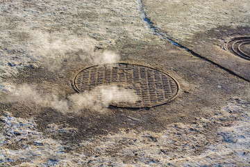 toxic vapor from the underground station in the centre of Kazan