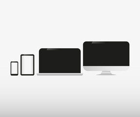     Digital Devices Vector Illustration. 

