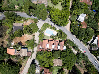 Top View of Street in Ilhabela, Sao Paulo, Brazil