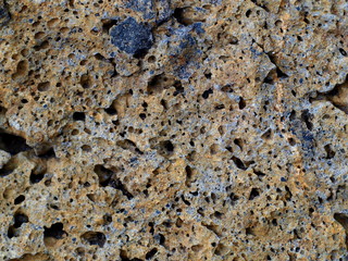 Volcano rocks closeup