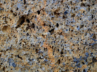Volcano rocks closeup