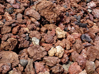 red Lava Stones - Canary Islands