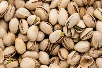 Fototapeta premium Roasted and salted pistachios in shell.