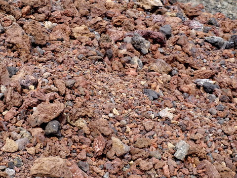 red Lava Stones - Canary Islands