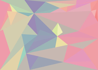 abstract background with pastel colored triangles