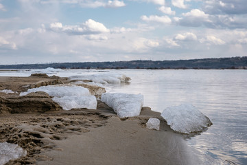 The last ice on the river