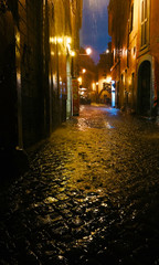 Fototapeta na wymiar Rome Rainstorm