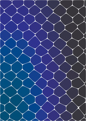Fototapeta na wymiar honeycomb through blue colors