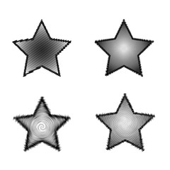 Vector. Seth stars in the spiral. For design.