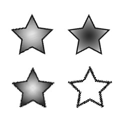 Vector. Seth stars in the spiral. For design.