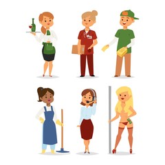 People professions vector.