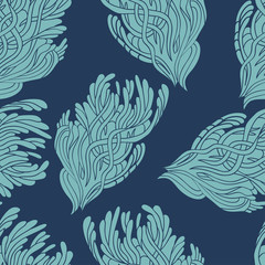 Hand drawn zentangle seamless pattern.  for cards, invitation, w