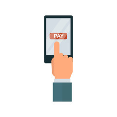 Payment acceptance vector illustration.