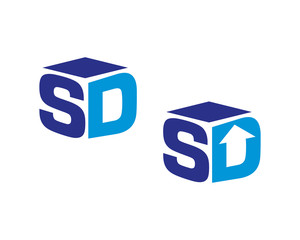 SD letter logo template 5