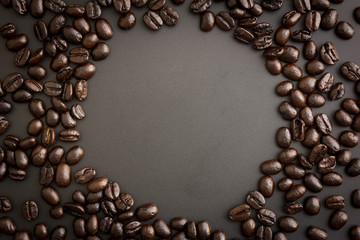 roasted coffee beans for background