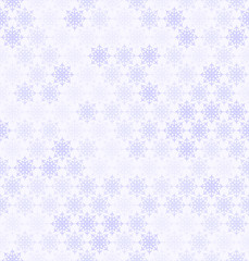 Snowflake pattern. Seamless vector winter background