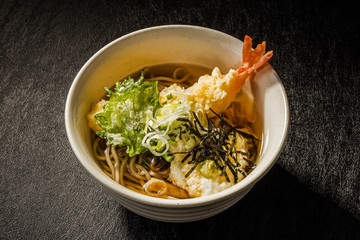 天ぷら蕎麦　 soba set that Japanese noodles