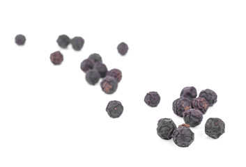 black pepper  on white background