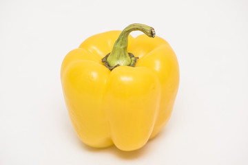 yellow pepper on a white background