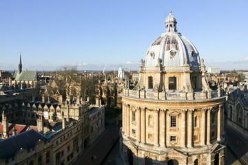 Bodleian library building oxford university skyline