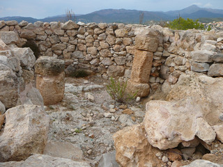 Fototapeta na wymiar Puig de sa Morisca (Moorish Peak) archaeological park in Majorca