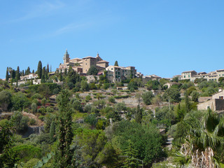 View of the city of Valldemossa