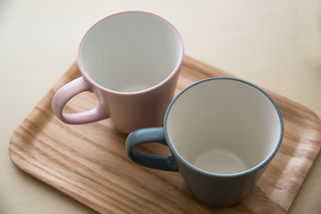pair of mug and coffee pot