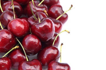 Cherry isolated on white background.