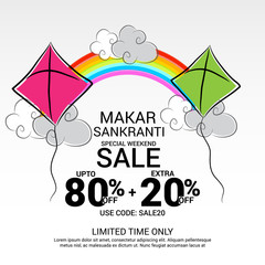 Happy Makar Sankranti festival celebration.