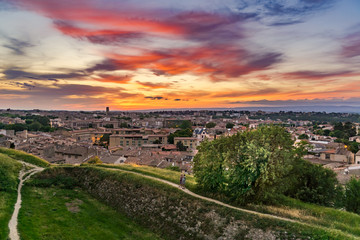 Atardecer en Carcassonne