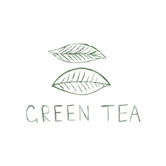 Green Tea vintage vector
