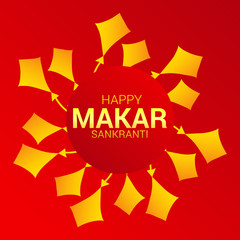 Happy Makar Sankranti festival celebration.