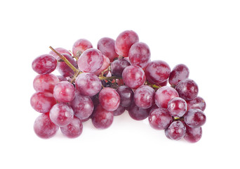 red grape isolated on white background