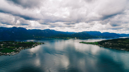 Norway, aerial photos, landscape, sea, mountains,
